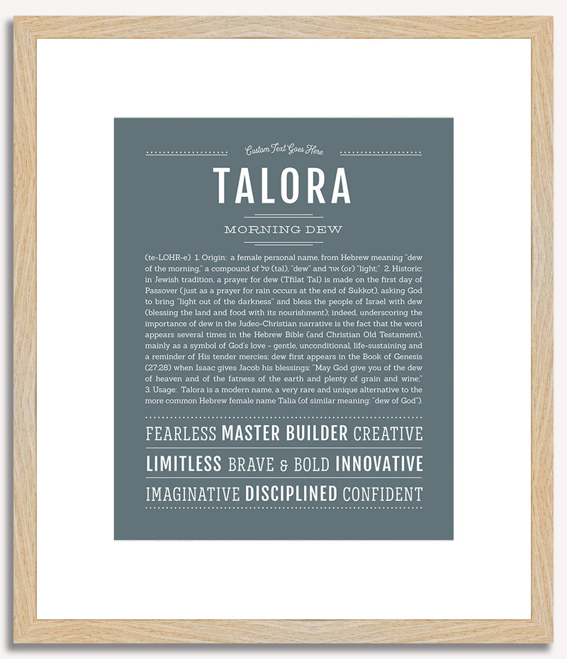 Talora | Name Art Print