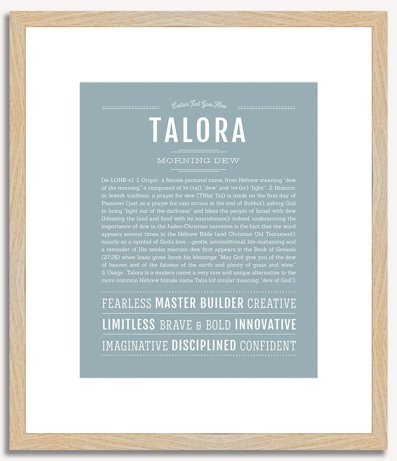 Talora | Name Art Print