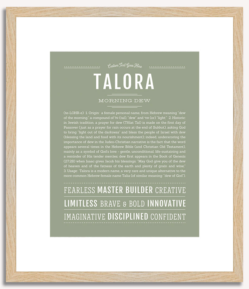 Talora | Name Art Print