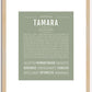 Tamara | Name Art Print