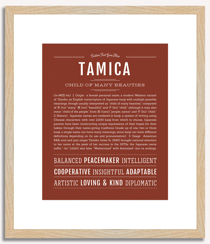 Tamica | Name Art Print