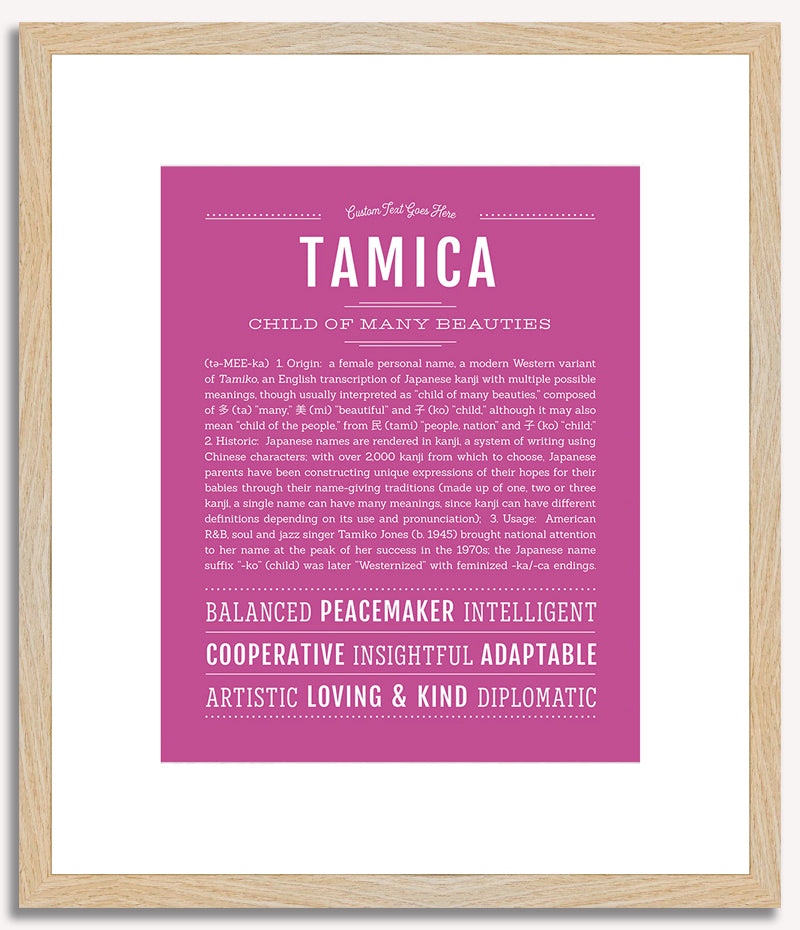 Tamica | Name Art Print