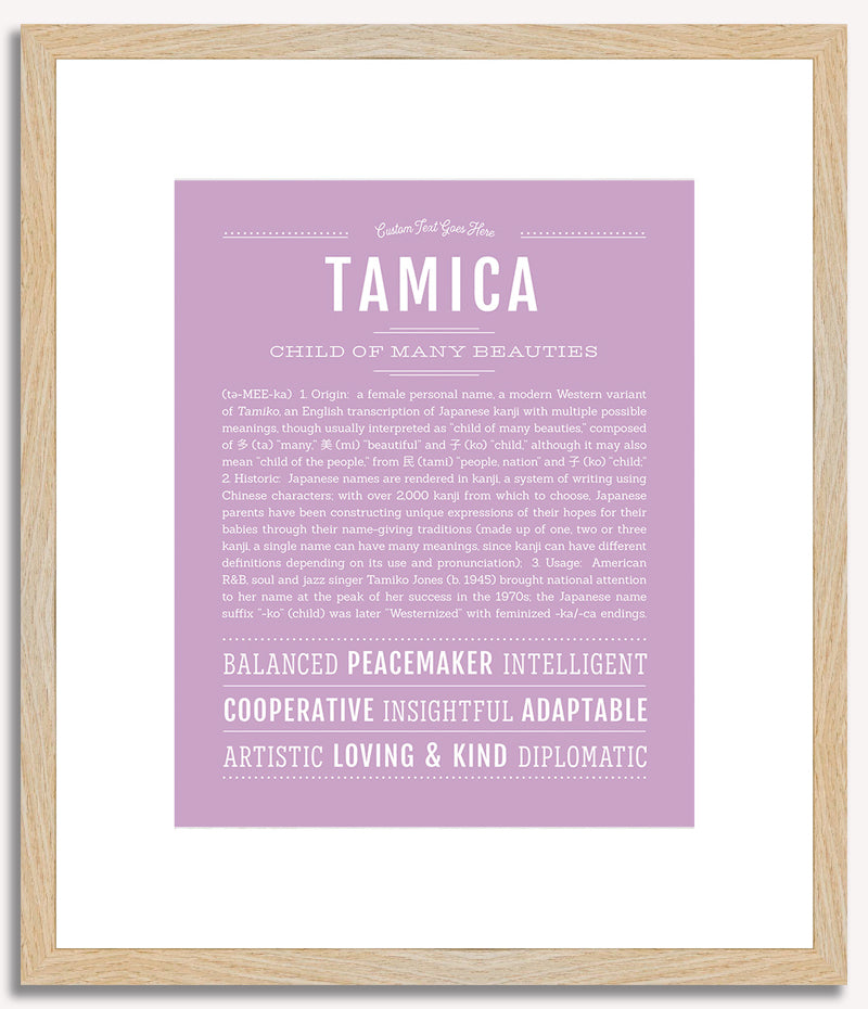 Tamica | Name Art Print