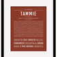 Tammie | Name Art Print
