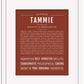 Tammie | Name Art Print
