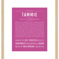Tammie | Name Art Print
