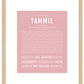 Tammie | Name Art Print