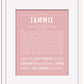 Tammie | Name Art Print