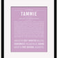 Tammie | Name Art Print