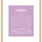 Tammie | Name Art Print