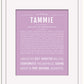 Tammie | Name Art Print