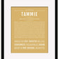 Tammie | Name Art Print