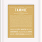 Tammie | Name Art Print