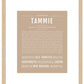 Tammie | Name Art Print