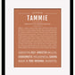 Tammie | Name Art Print