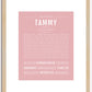 Tammy | Name Art Print