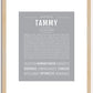 Tammy | Name Art Print