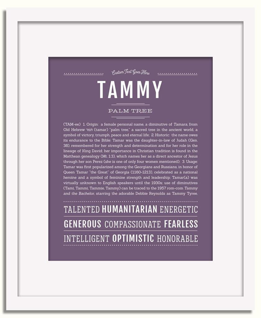 Tammy Personalized Name Meaning Art Prints – Name Stories