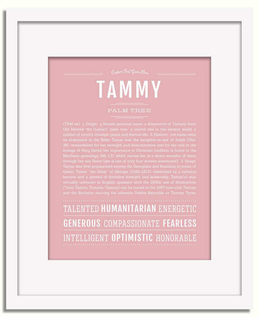 Tammy Personalized Name Meaning Art Prints – Name Stories