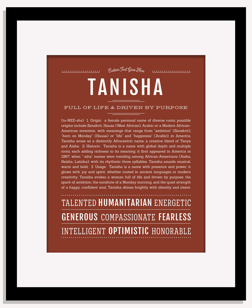 Tanisha | Name Art Print