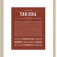 Tanisha | Name Art Print