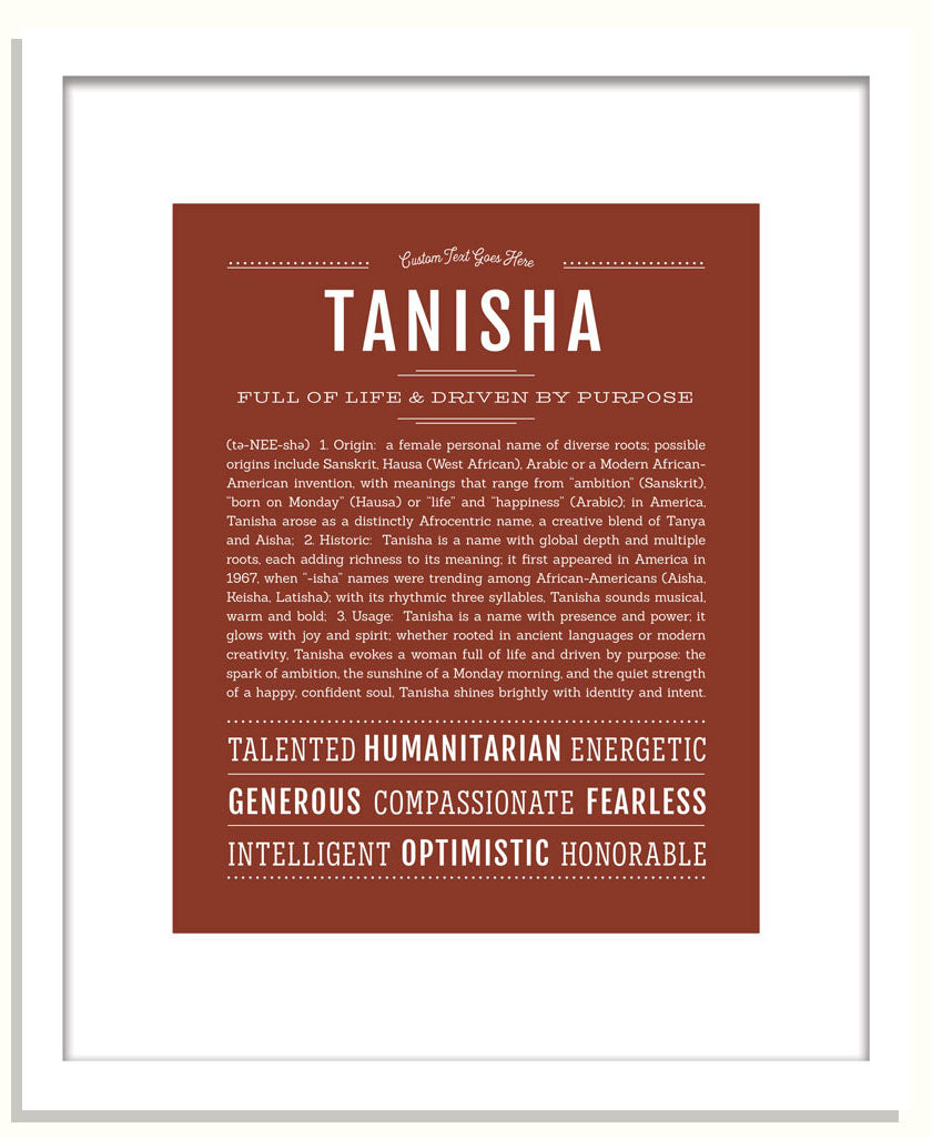 Tanisha | Name Art Print