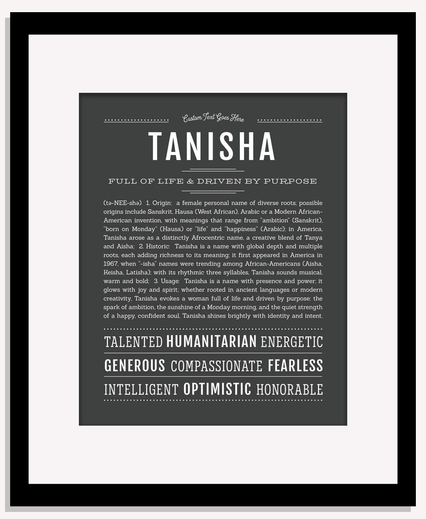 Tanisha | Name Art Print