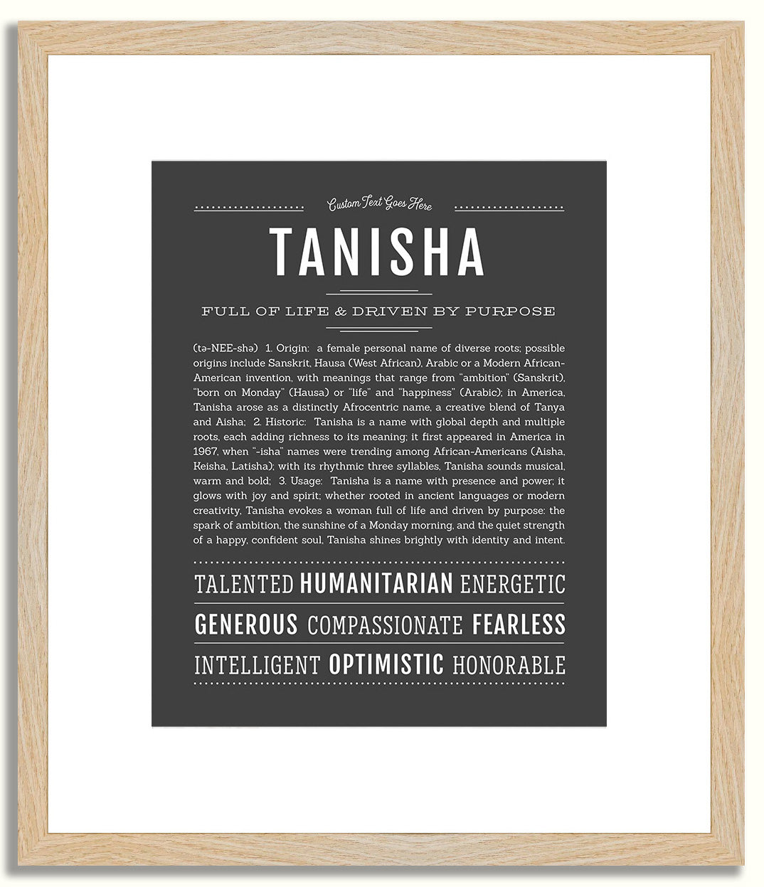 Tanisha | Name Art Print