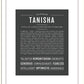 Tanisha | Name Art Print