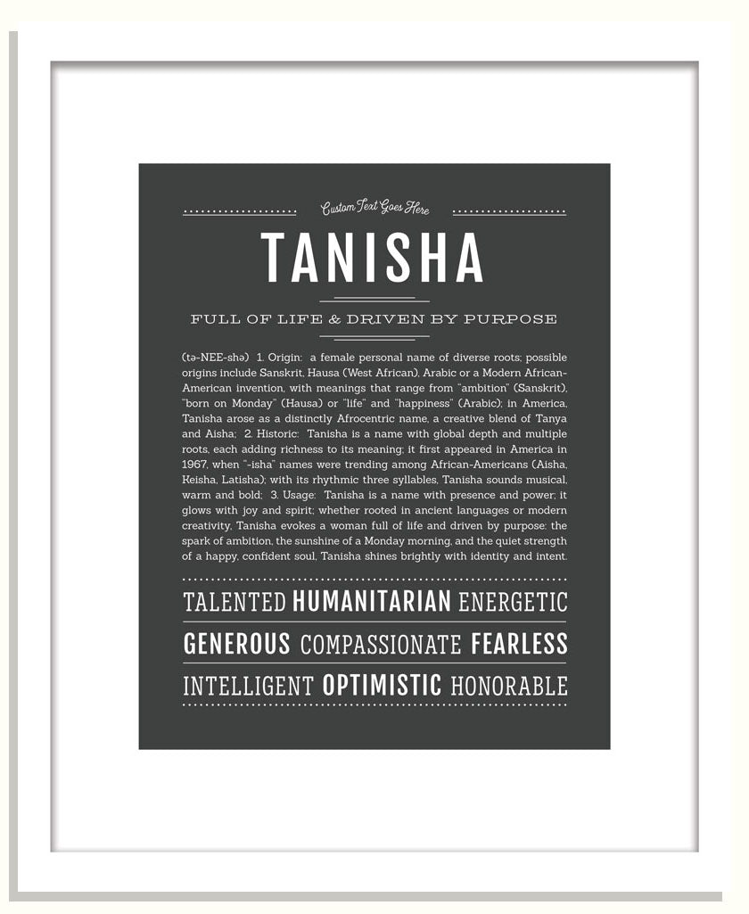 Tanisha | Name Art Print