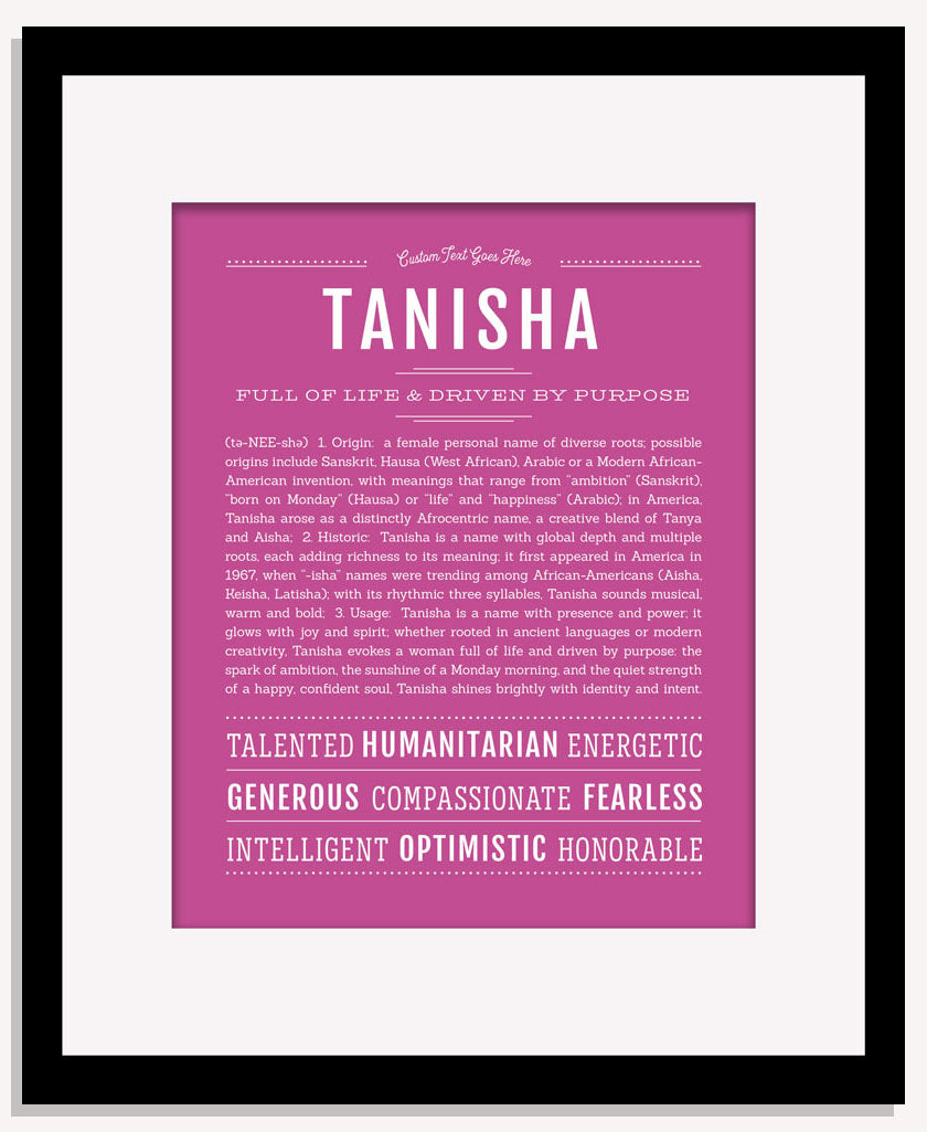 Tanisha | Name Art Print