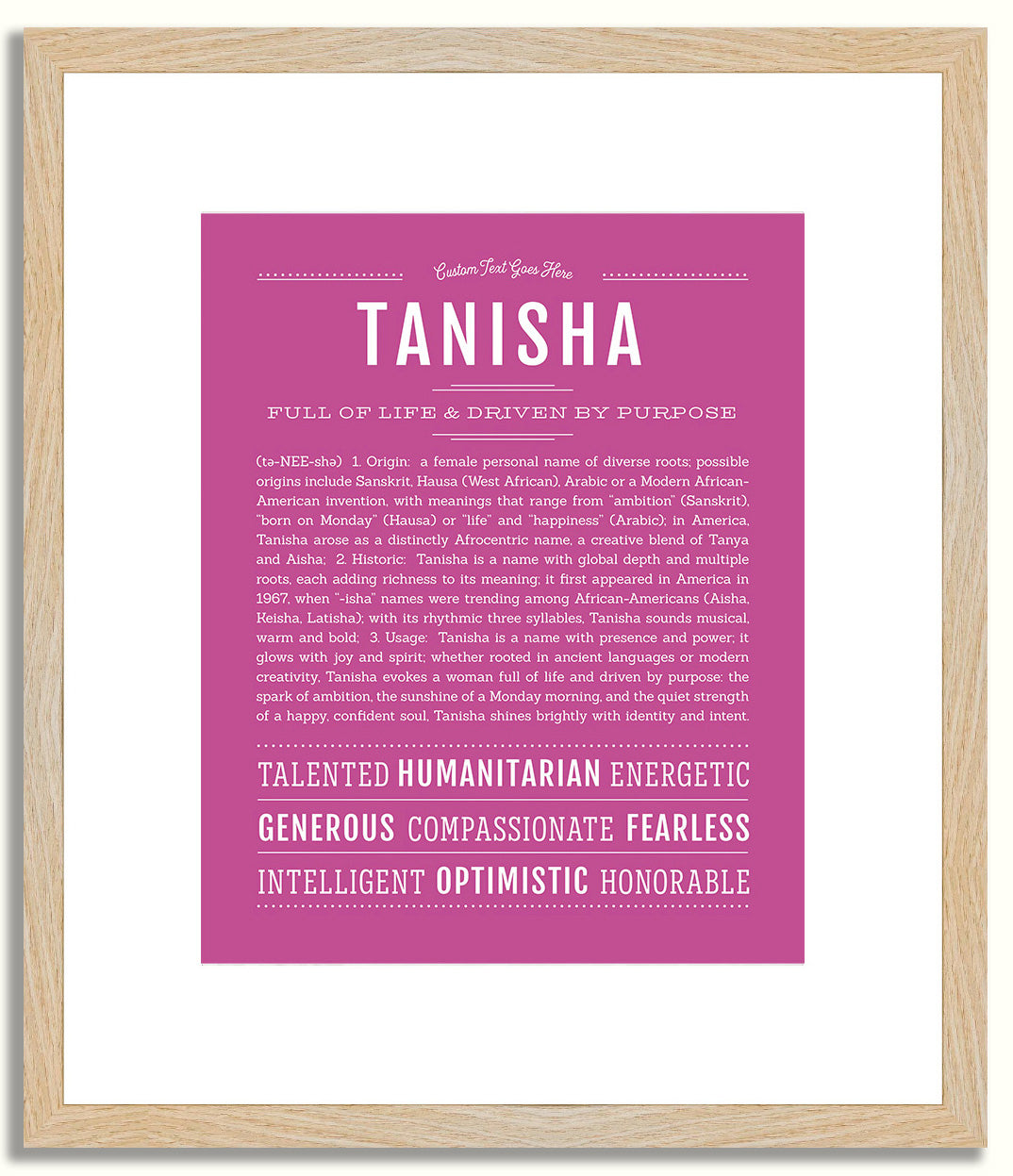 Tanisha | Name Art Print