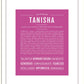 Tanisha | Name Art Print