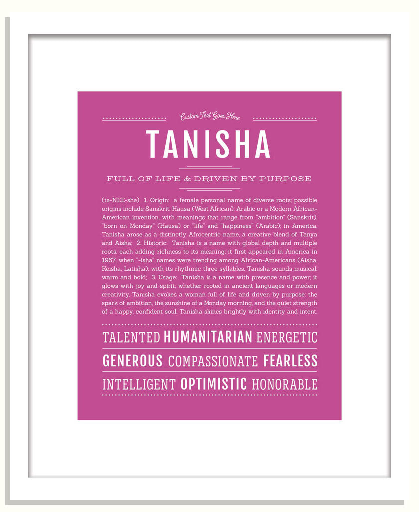 Tanisha | Name Art Print