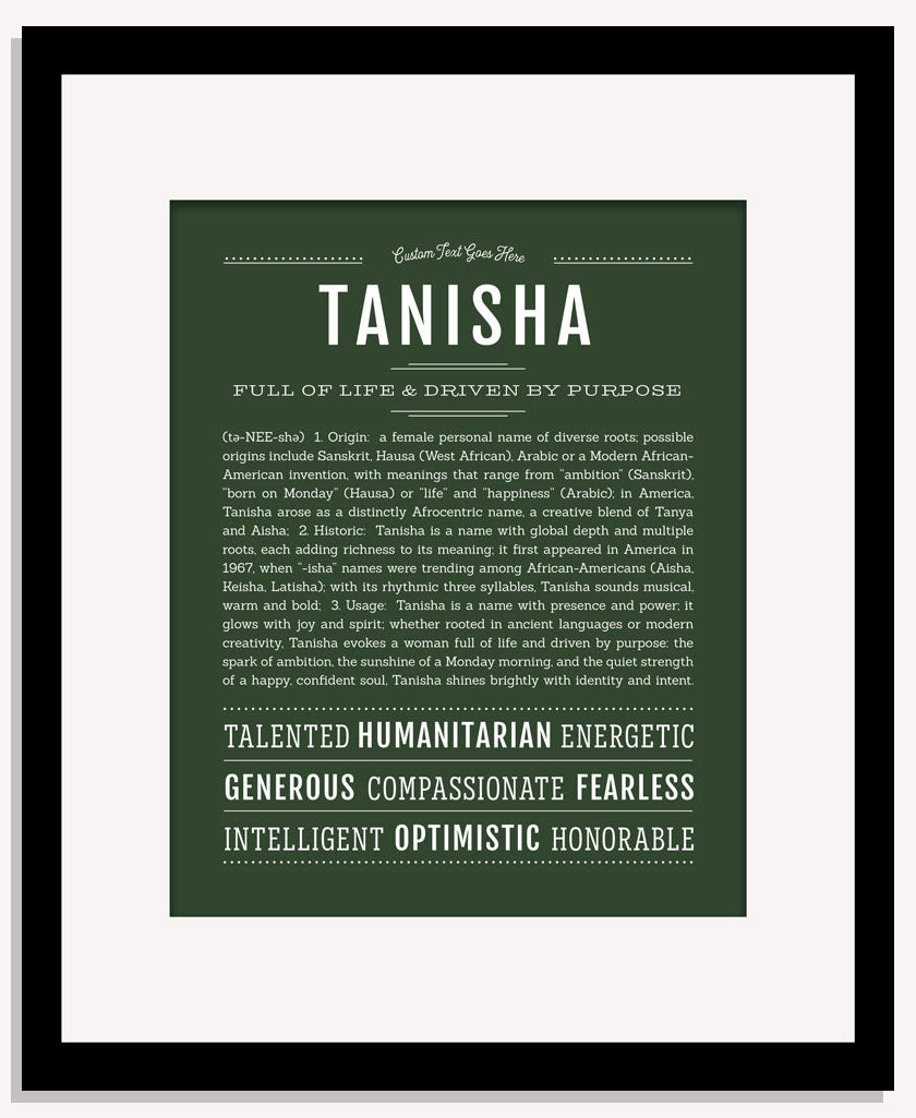 Tanisha | Name Art Print