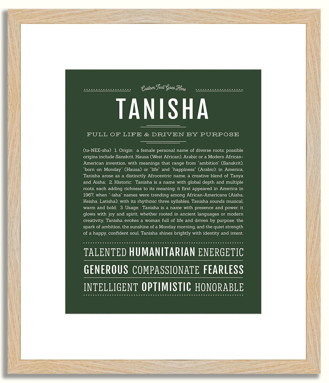 Tanisha | Name Art Print