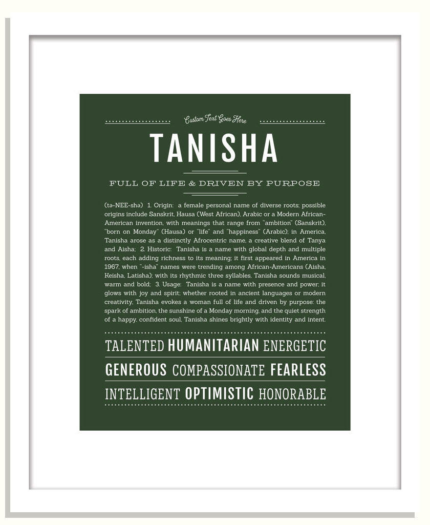 Tanisha | Name Art Print