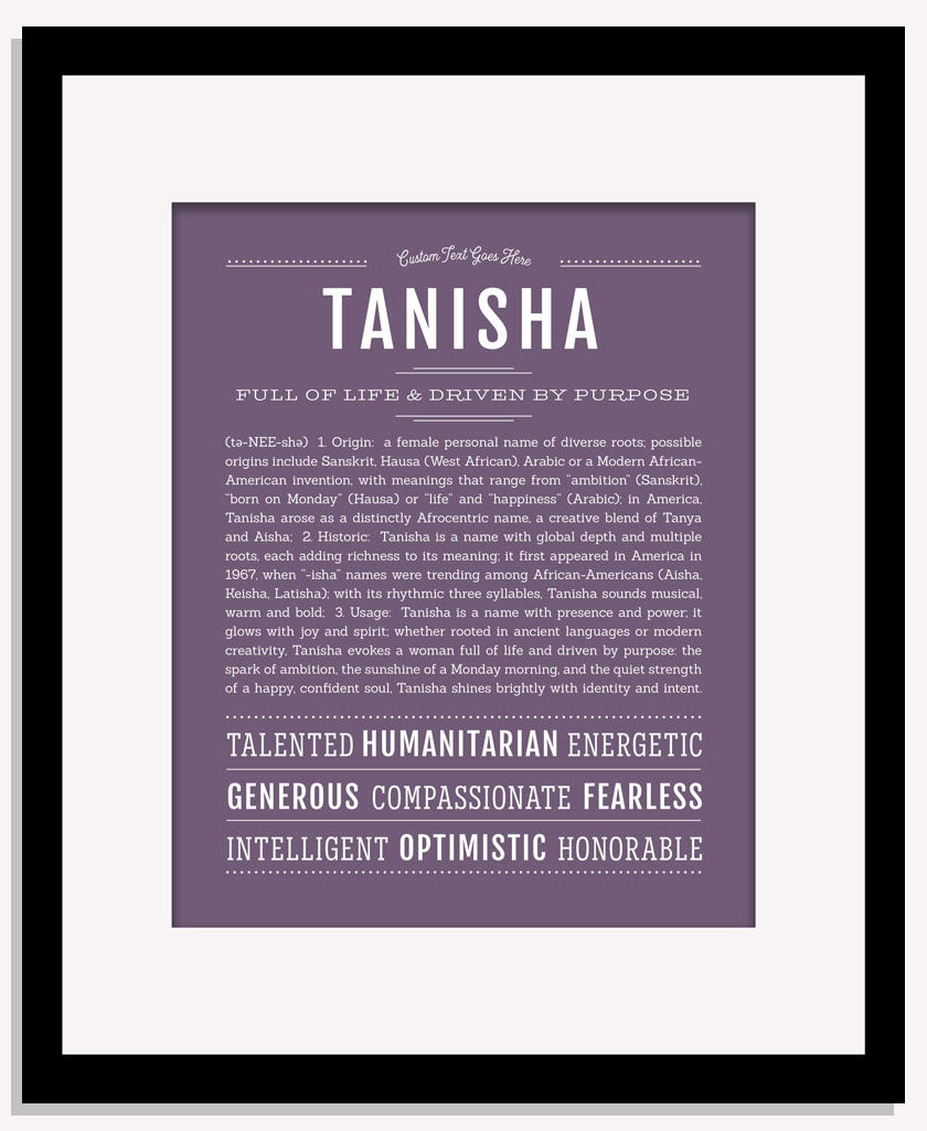 Tanisha | Name Art Print