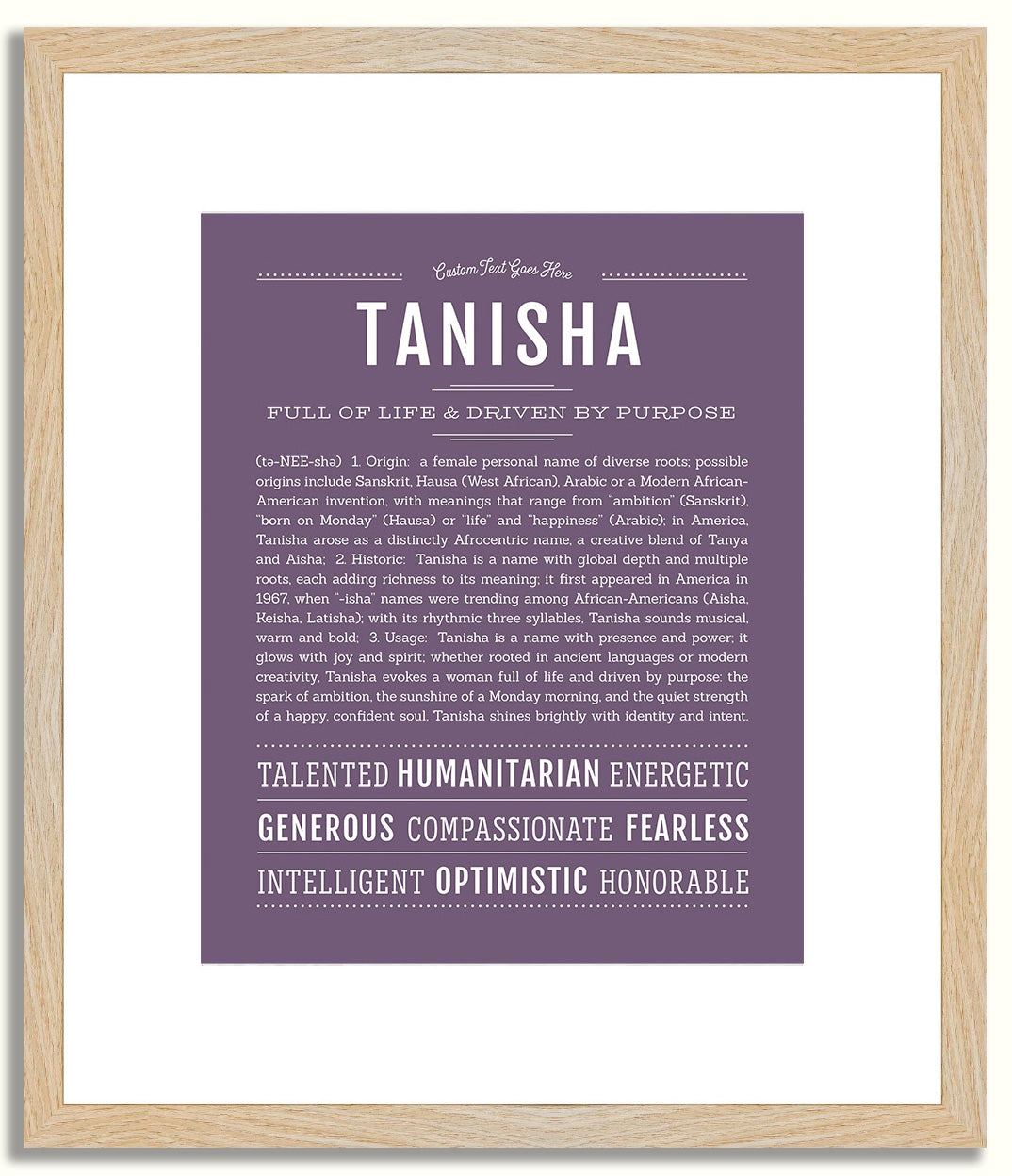 Tanisha | Name Art Print