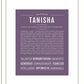 Tanisha | Name Art Print