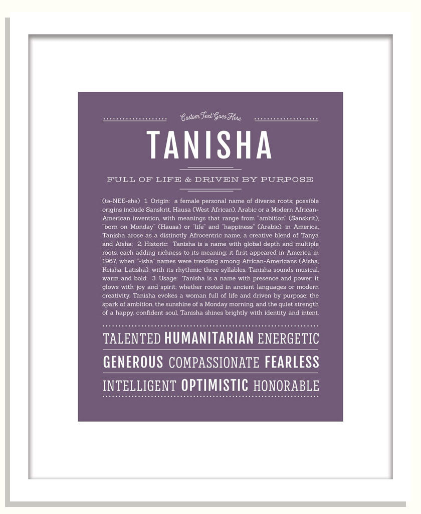 Tanisha | Name Art Print