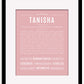 Tanisha | Name Art Print