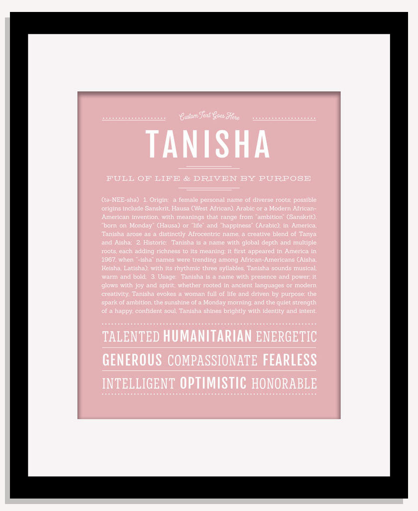 Tanisha | Name Art Print