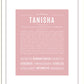 Tanisha | Name Art Print