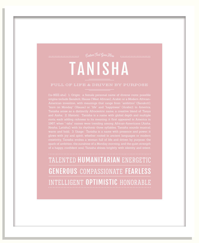 Tanisha | Name Art Print
