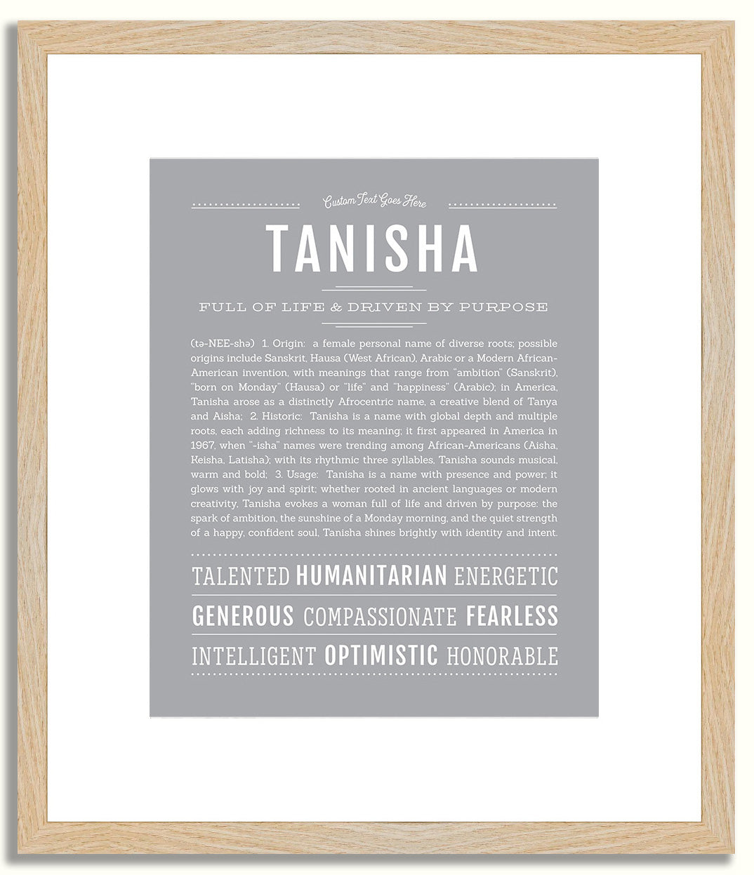 Tanisha | Name Art Print