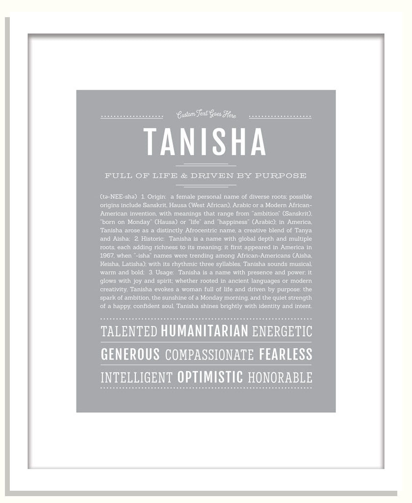 Tanisha | Name Art Print