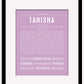 Tanisha | Name Art Print