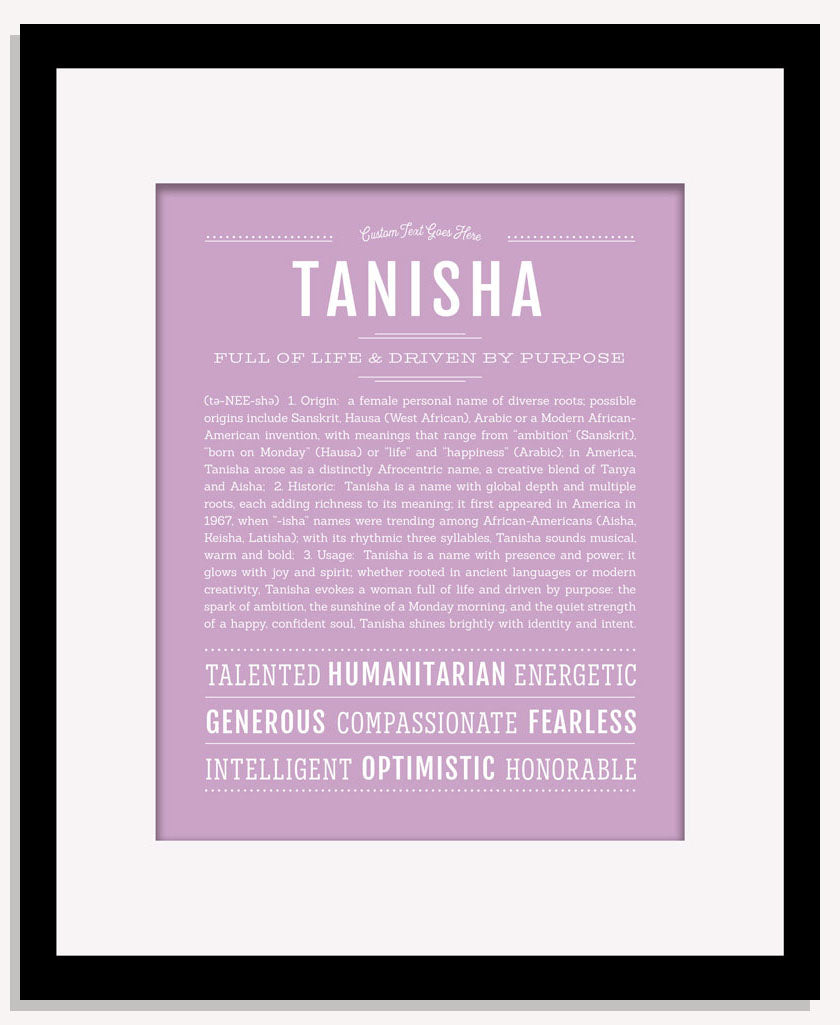 Tanisha | Name Art Print