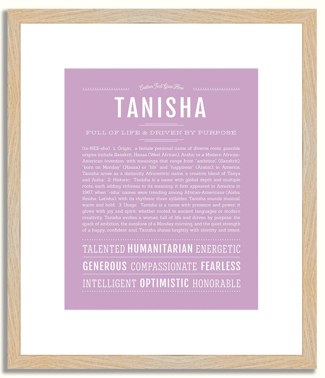 Tanisha | Name Art Print